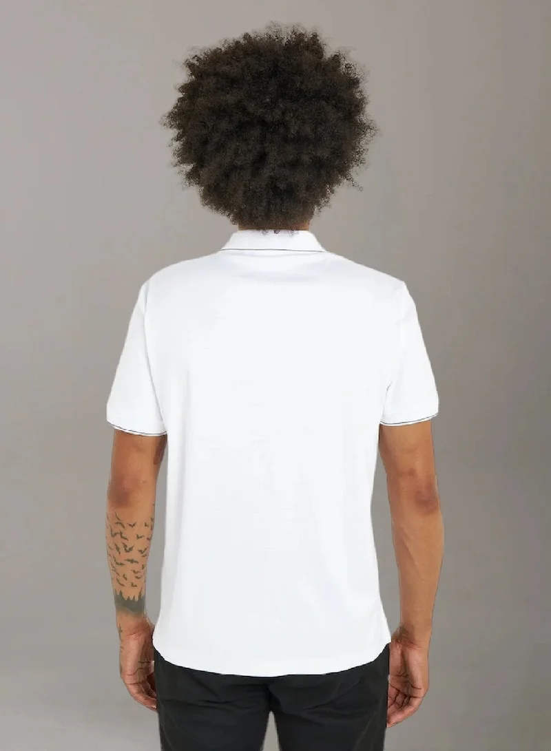 CALVIN KLEIN Mercerized Cotton Polo Shirt